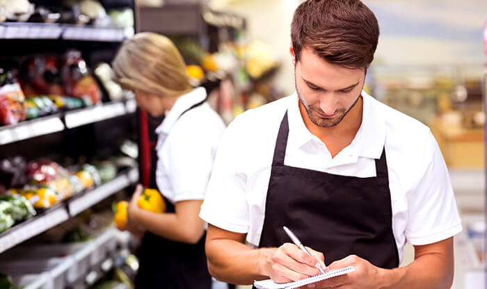 Hourly employees in retail store