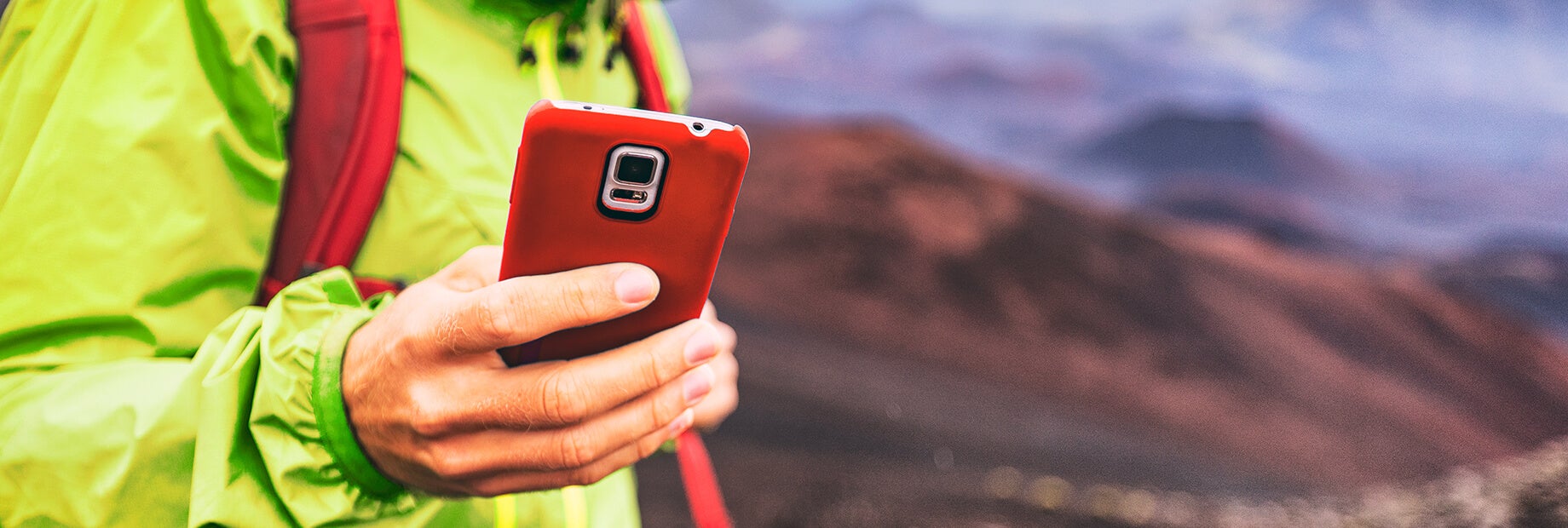 Seasonal job candidate communicating with recruiter on cell phone