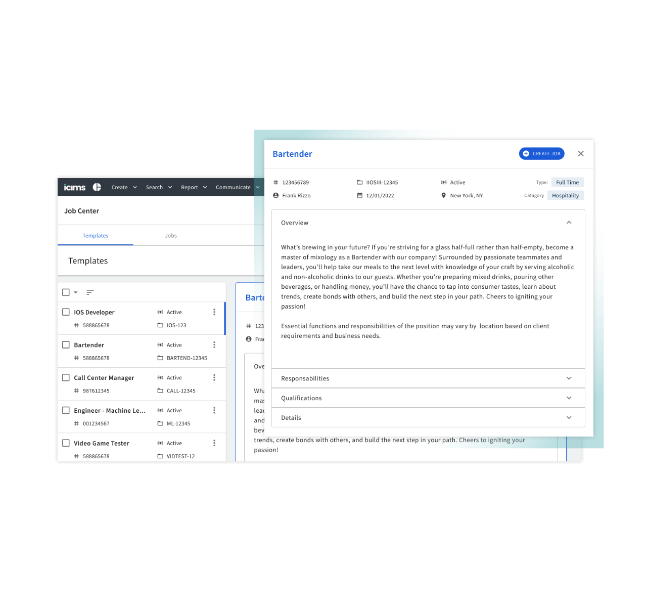 Streamline job postings and the application process with iCIMS enterprise applicant tracking system