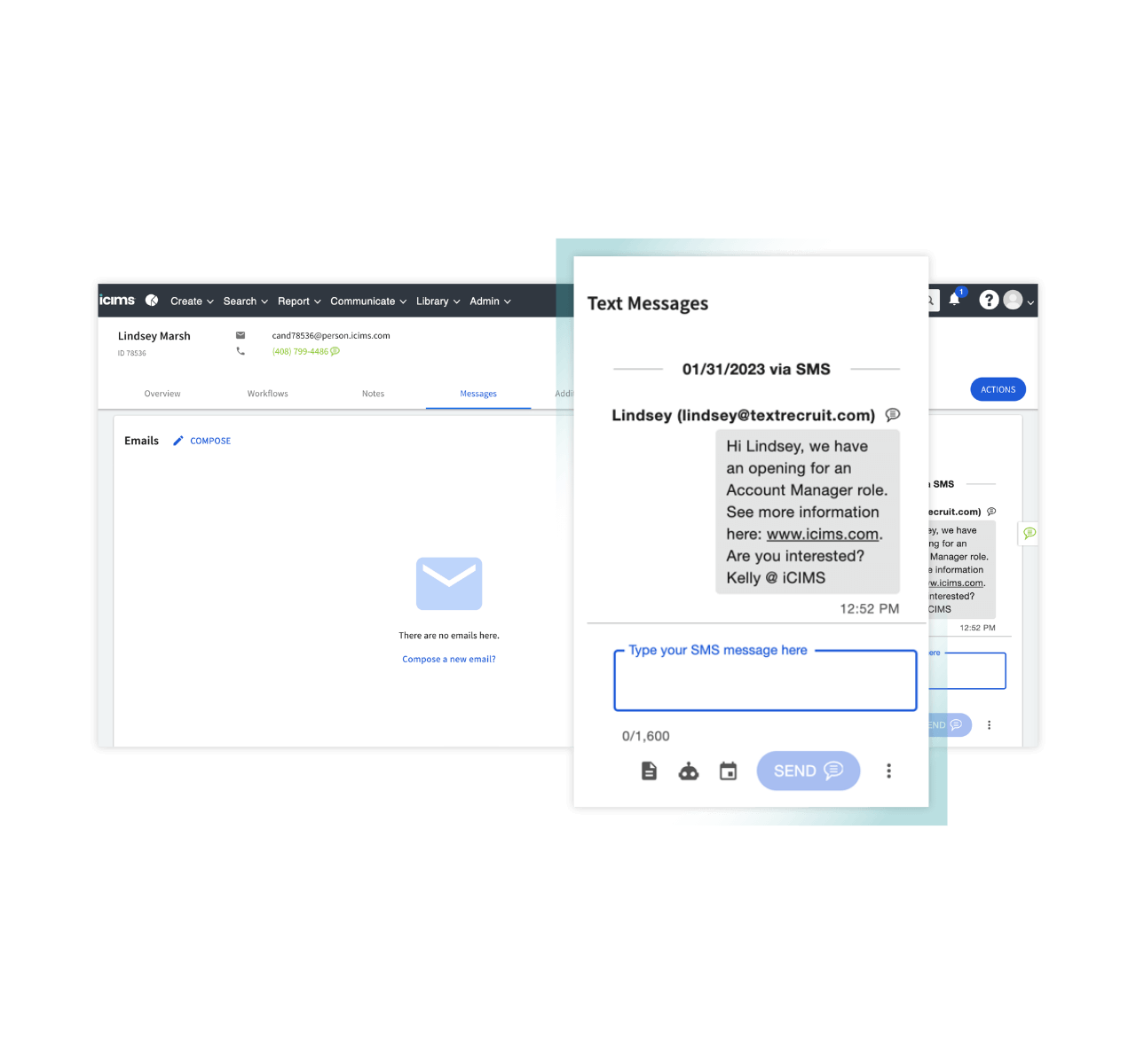 Better engage candidates over chat from iCIMS enterprise ATS software
