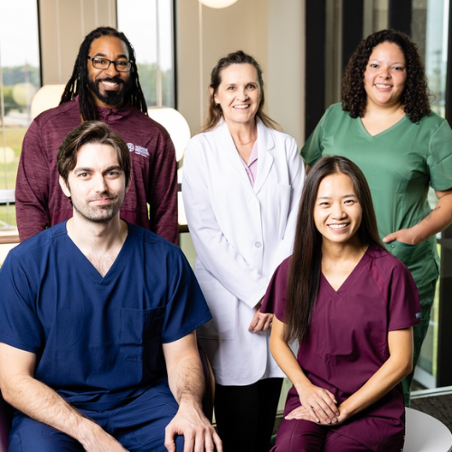 Employees pose for a picture at Norman Regional Health
