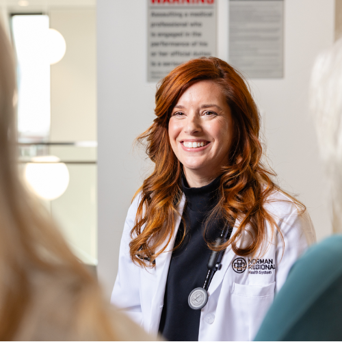 Doctor smiles at Norman Regional Health