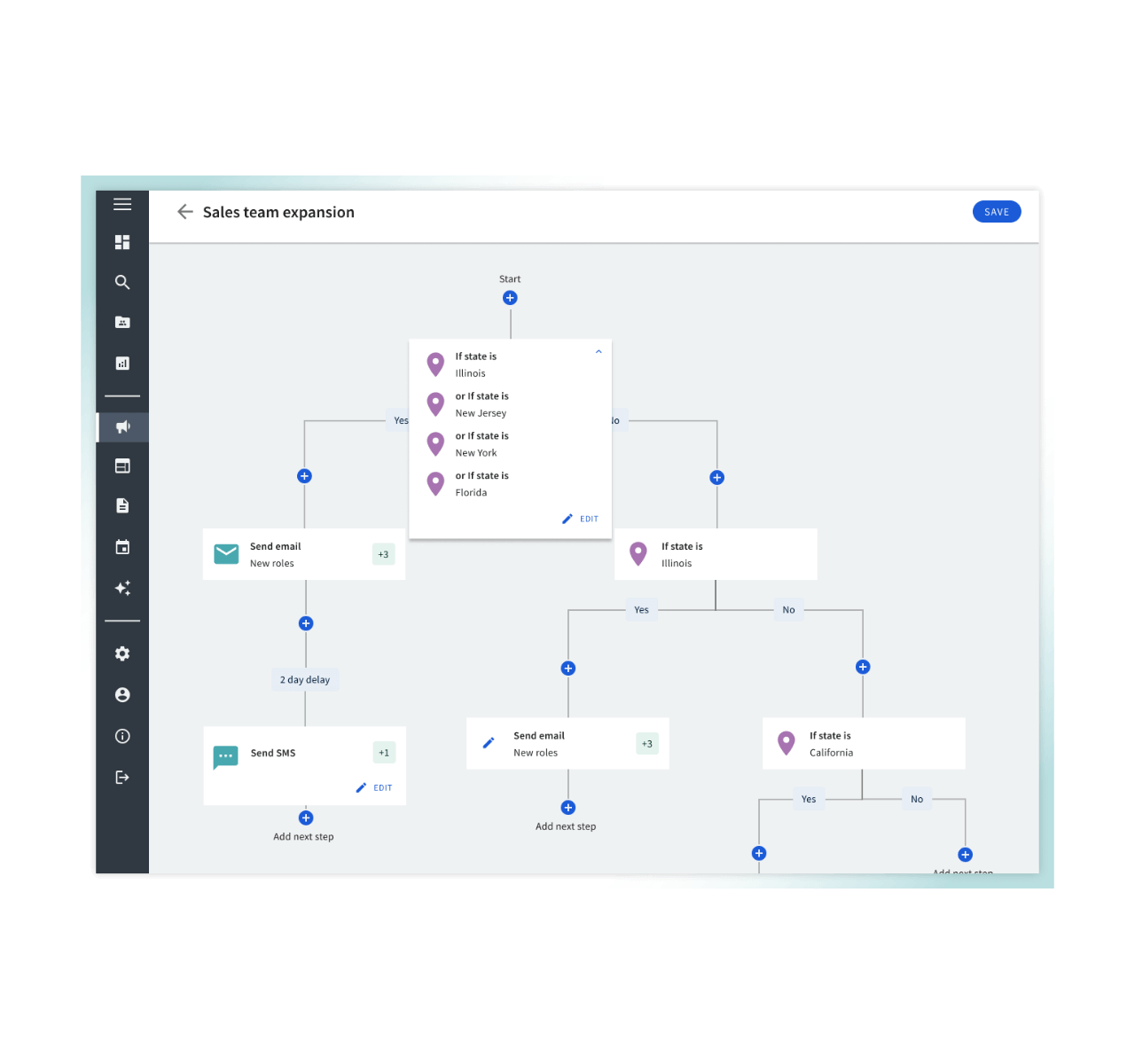 iCIMS recruitment marketing workflows to help talent acquisition teams engage leads throughout the hiring process