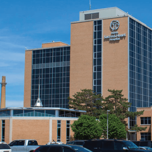HSHS brick exterior of hospital