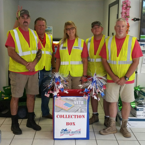 SiteOne employees raise money for military veterans